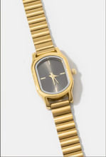 Load image into Gallery viewer, Ribbed Cushion Metallic Band  Watch