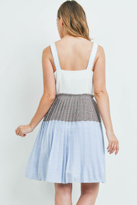 White Checkered Dress