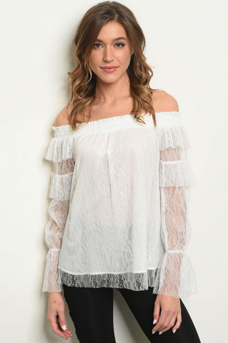 Lace Off Shoulder Top