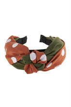 Load image into Gallery viewer, Green and Rusty Orange Headband