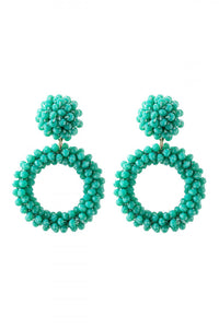 Turquoise Rondelle earrings