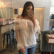 Load image into Gallery viewer, Lace Off Shoulder Top
