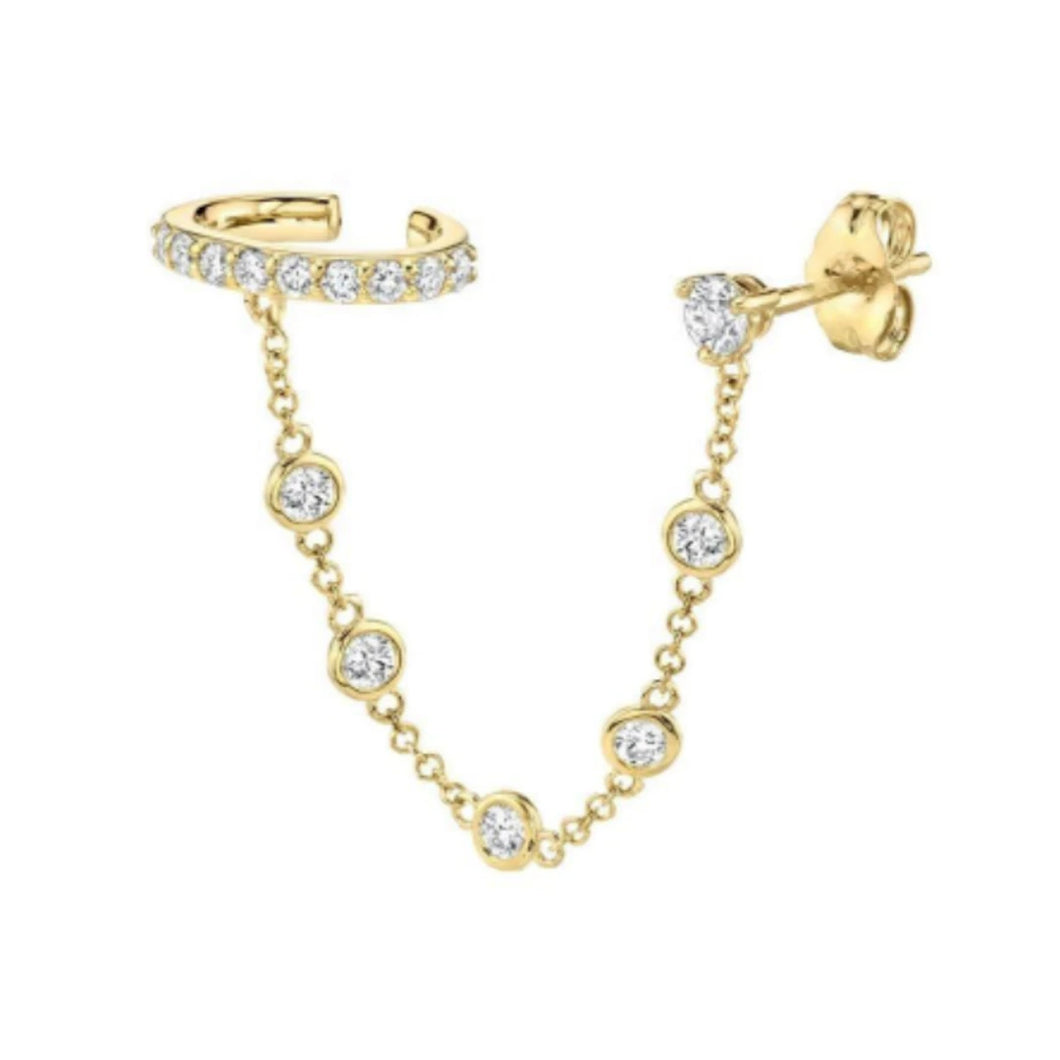 Donatella Cuff Earrings from 1980 Jewelry