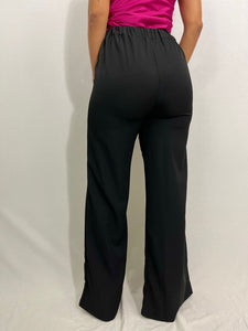 Split Hem Pants (Black)
