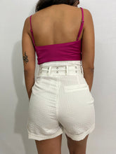 Load image into Gallery viewer, White High Waisted Shorts